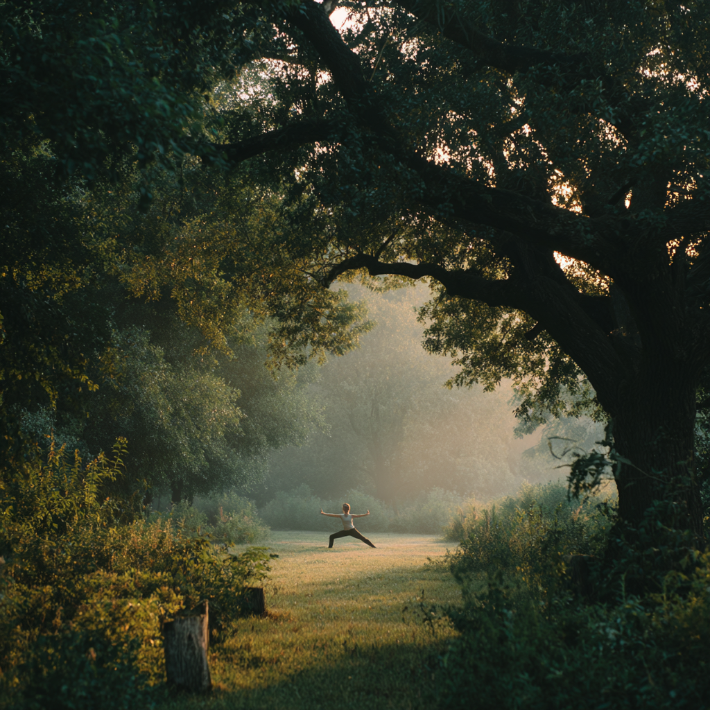 Pokojná joga prax v štúdiu